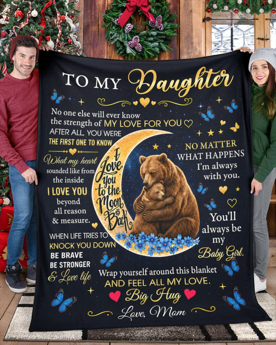 Special Gift For Your Daughter Blanket - From Mom (SKU2606-99)