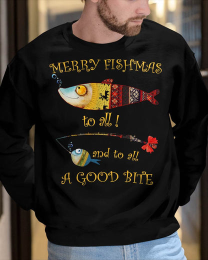 Christmas Fisherman's Merry Fishmas to All Fishing T-Shirt