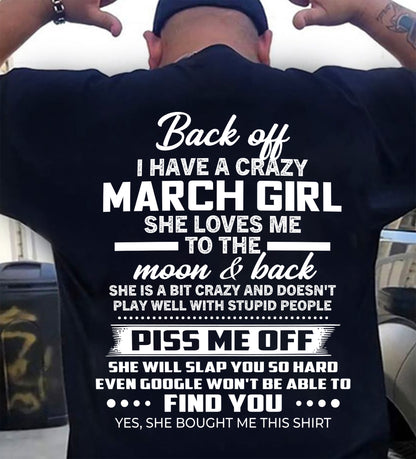 MARCH - PISS ME OFF SHE WILL SLAP YOU SO HARD EVEN GOOGLE WON'T BE ABLE TO FIND YOU - FROM WIFE - NINA03 (SKU2603-18-03)