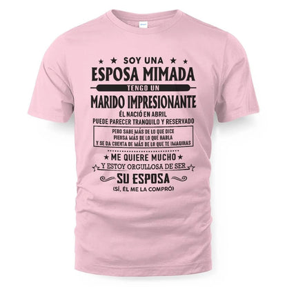 Abril – Esposo increíble nacido en abril – Regalo especial para tu esposa – NINA04 (SKU03-11-04)