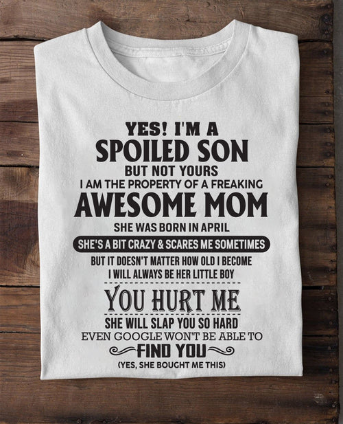 April - Awesome Mom - Perfect gift for son From Mom - NINA04 (SKU-MS01-04)
