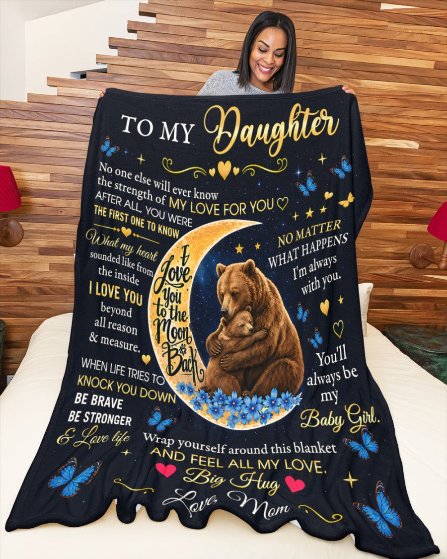 Special Gift For Your Daughter Blanket - From Mom (SKU2606-99)