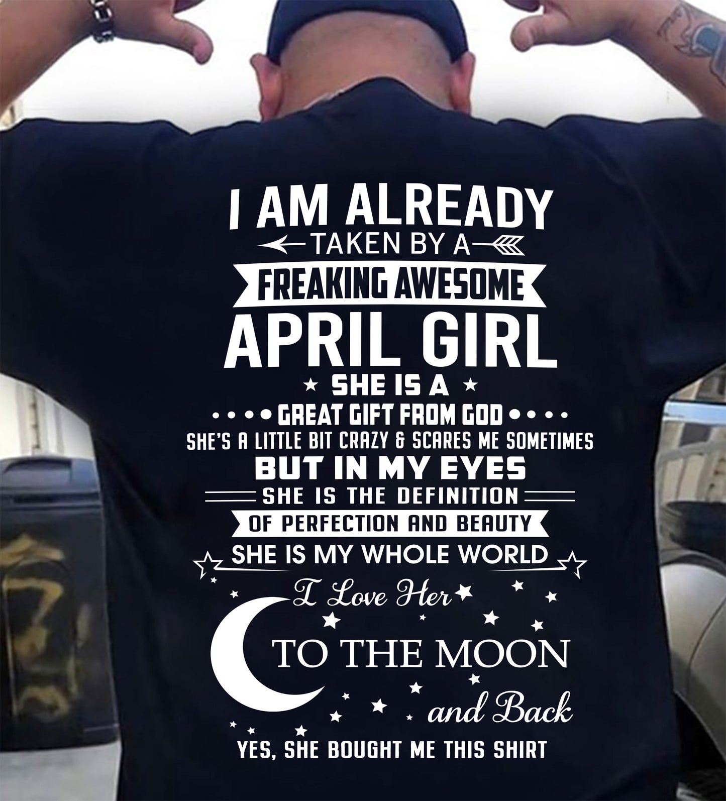 APRIL - SHE IS MY WHOLE WORLD I LOVE HER TO THE MOON AND BACK - FROM WIFE - NINA04 (SKU2602-71-04)
