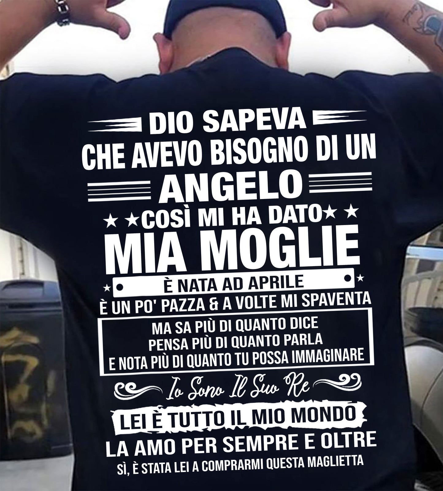 APRILE - LEI È TUTTO IL MIO MONDO - regalo perfetto per tuo marito - ITA/NINA04 (SKU2606-248-04)