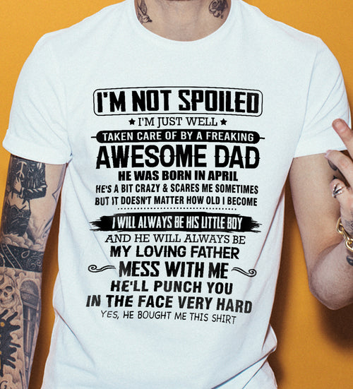 APRIL – I WILL ALWAYS BE HIS LITTLE BOY AND HE WILL ALWAYS BE MY LOVING FATHER – FROM DAD – NINA04 (SKU26T-01236-04)