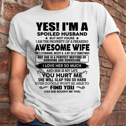 I'M A SPOILED HUSBAND BUT NOT YOURS - FROM WIFE - NINA00 (SKU12-283-00)