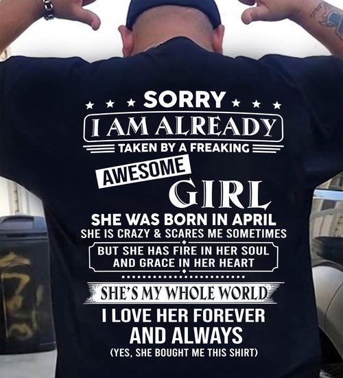 APRIL – SHE HAS FIRE IN HER SOUL AND GRACE IN HER HEART I LOVE HER FOREVER AND ALWAYS – FROM WIFE – NINA04 (SKU2602-60-04)