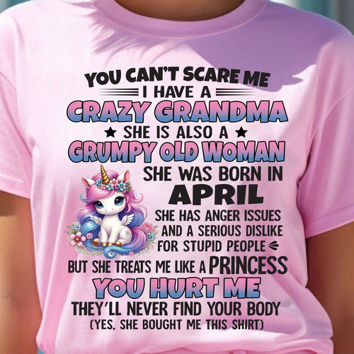 APRIL - YOU CAN'T SCARE ME - GIFT FROM GRANDMA - NINA04 (SKU09-106-04)
