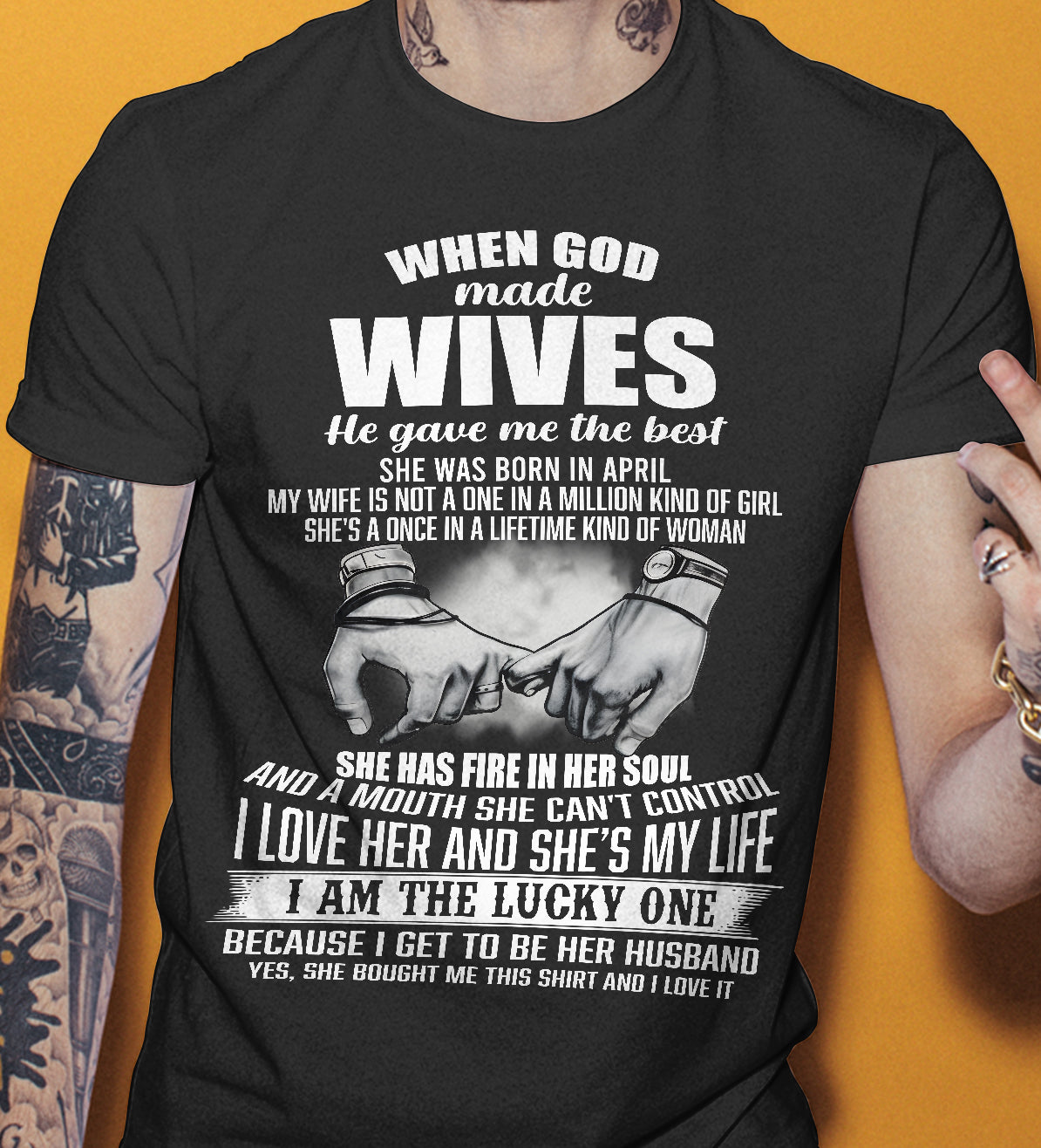 APRIL - WHEN GOD MADE WIVES HE GAVE ME THE BEST - FROM WIFE - NINA04 (SKU26T-01-05-04)