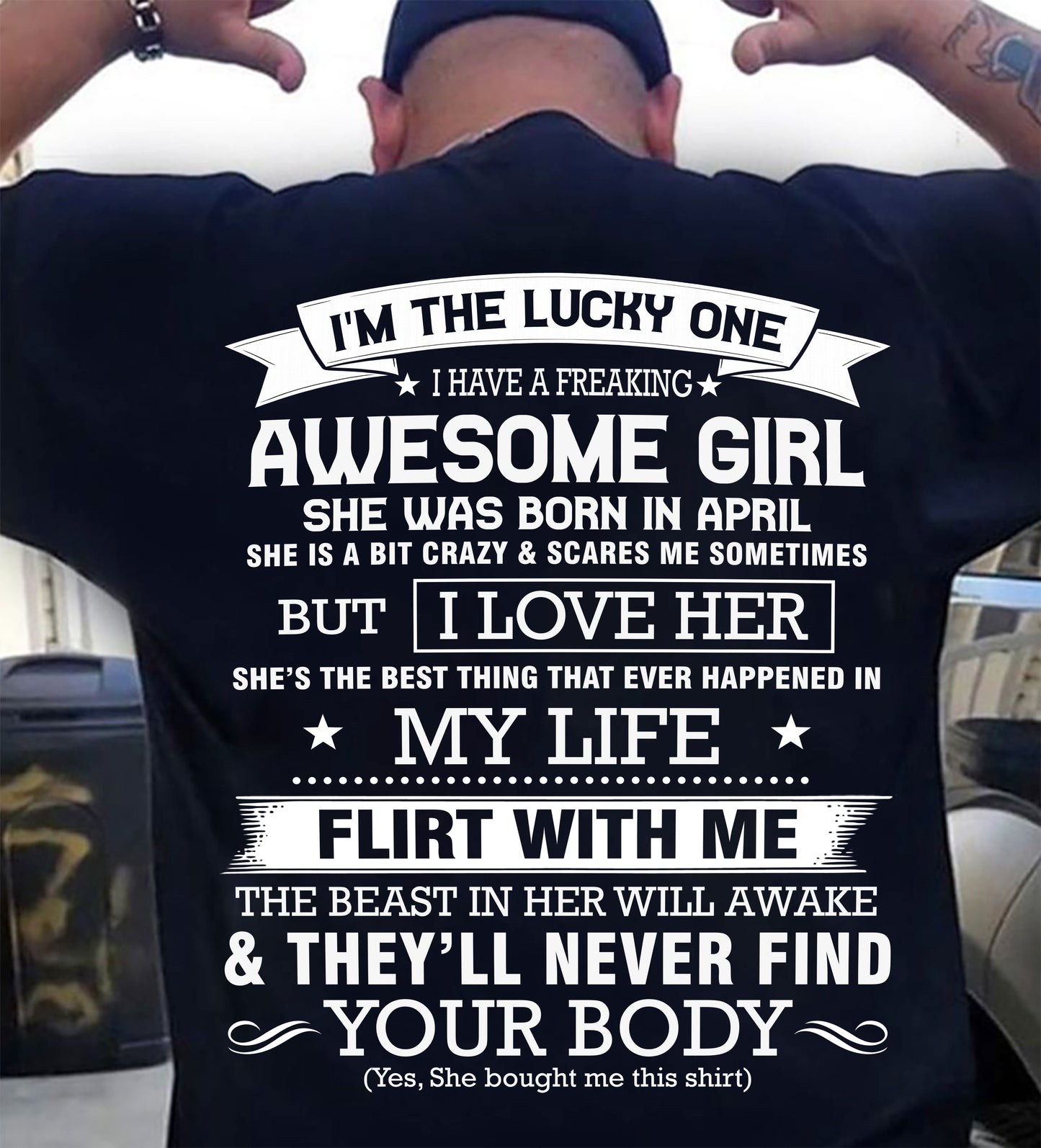 APRIL – SHE’S THE BEST THING THAT EVER HAPPENED IN MY LIFE - FROM WIFE - NINA04 (SKU26T-01280-04)