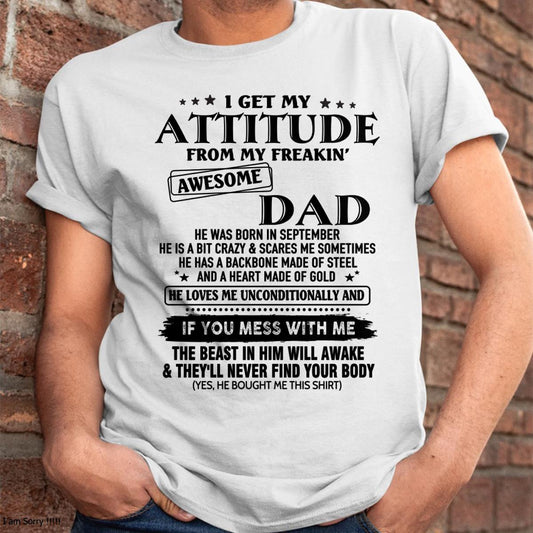 September - Gift For Son and Daughter From Dad - NINA09 - (SKU-TDADC-09)