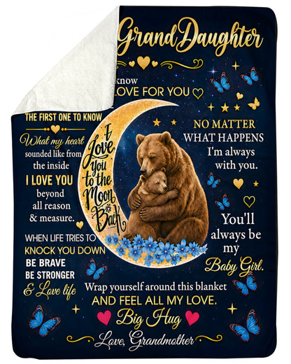 Special Gift For Your Granddaughter Blanket - From Grandma - NINA(SKU2609-128)