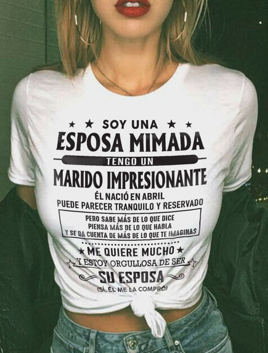 Abril – Esposo increíble nacido en abril – Regalo especial para tu esposa – NINA04 (SKU03-11-04)