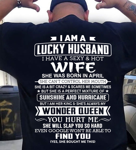 APRIL - I AM A LUCKY HUSBAND I HAVE A SEXY & HOT WIFE  - FROM WIFE - NINA04 (SKU12-316-04)