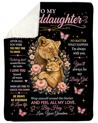 Special Gift For Your Granddaughter Blanket - From Grandma (SKU2608-122)