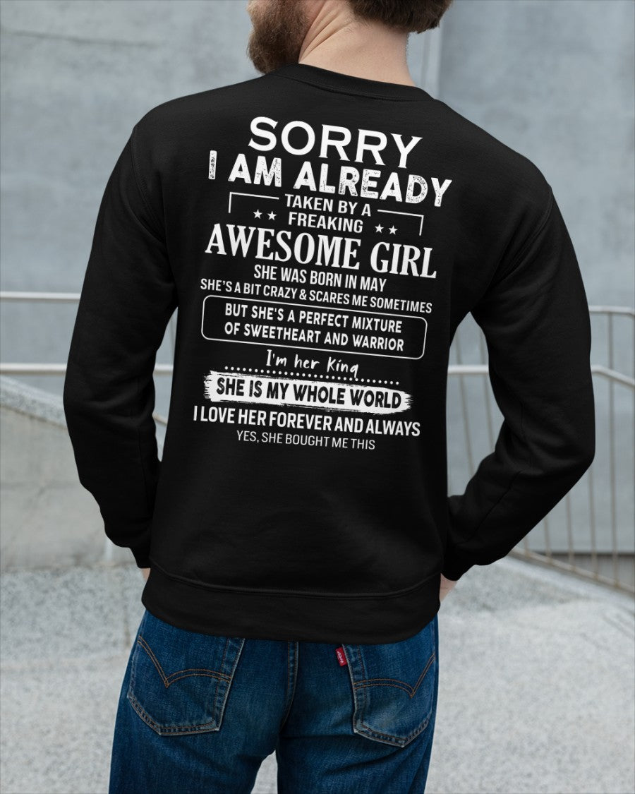 May - Awesome girl - Perfect gift for your boyfriend - (SKU04-86-05) - From Wife NINA05