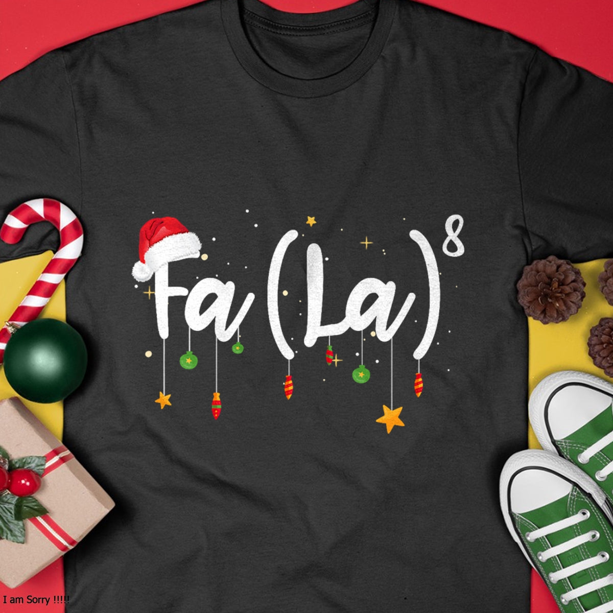 FA (LA)8 Funny Christmas Santa Fa La Math T-Shirt - Christmas Unisex T-Shirt/Hoodie/Sweatshirt - NINA00