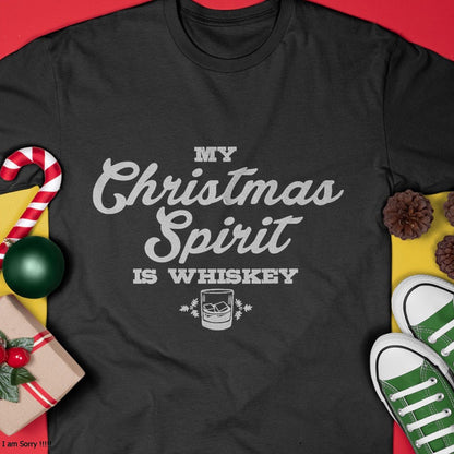 Funny Christmas Drinking Shirt Whiskey Liquor Drinker Saying T-Shirt - Christmas Unisex T-Shirt/Hoodie/Sweatshirt - NINA00