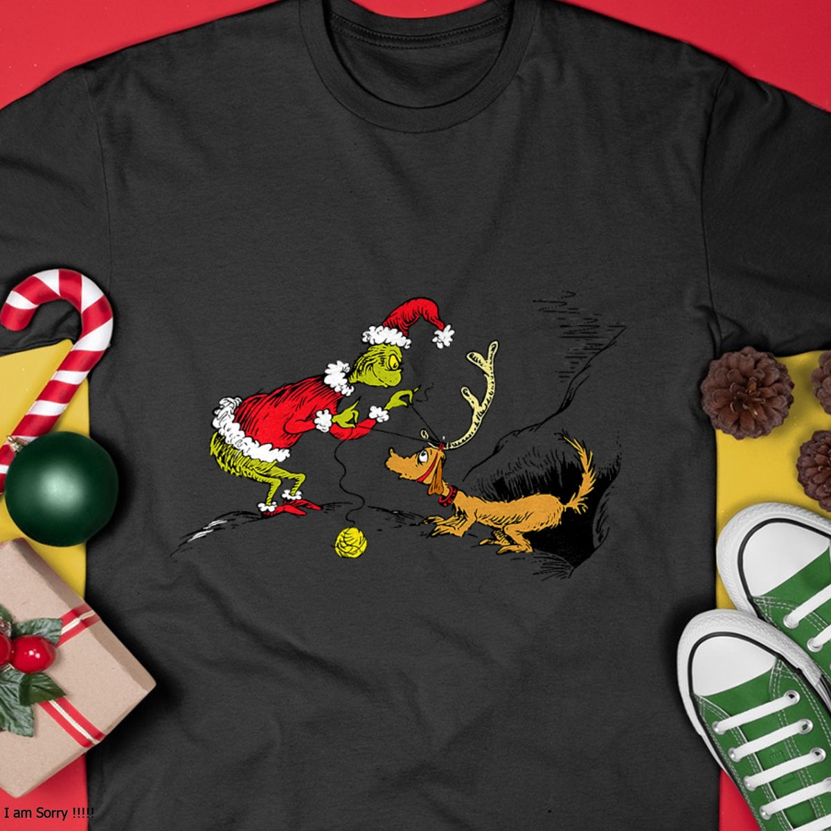 Dr. Seuss Reindeer T-shirt - Christmas Unisex T-Shirt/Hoodie/Sweatshirt - NINA00