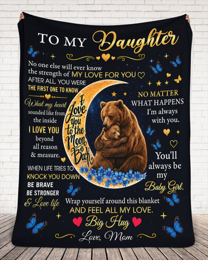 Special Gift For Your Daughter Blanket - From Mom (SKU2606-99)