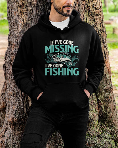 If I've Gone Missing I've Gone Fishing - Fish Angling T-Shirt