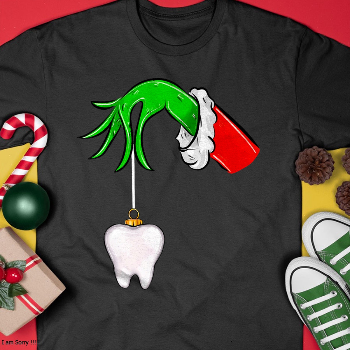 Christmas Tooth Dentist Dental Assistant Teeth Xmas Pajamas T-Shirt - Christmas Unisex T-Shirt/Hoodie/Sweatshirt - NINA00