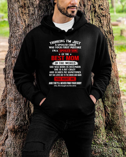 DECEMBER - I'M A SPOILED SON OF THE BEST MOM IN THE WORLD - FROM MOM - NINA12 (SKU2603-304-12)