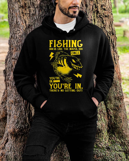 Fishing is Like the Mafia T-Shirt - Funny Fishing T-Shirt