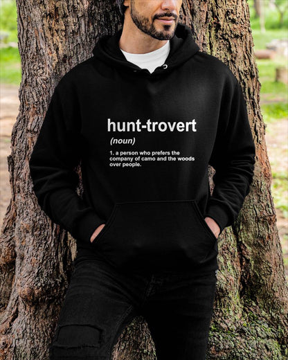 Funny Hunting Shirts for Hunters Men, Hunt-trovert Hunting T-Shirt