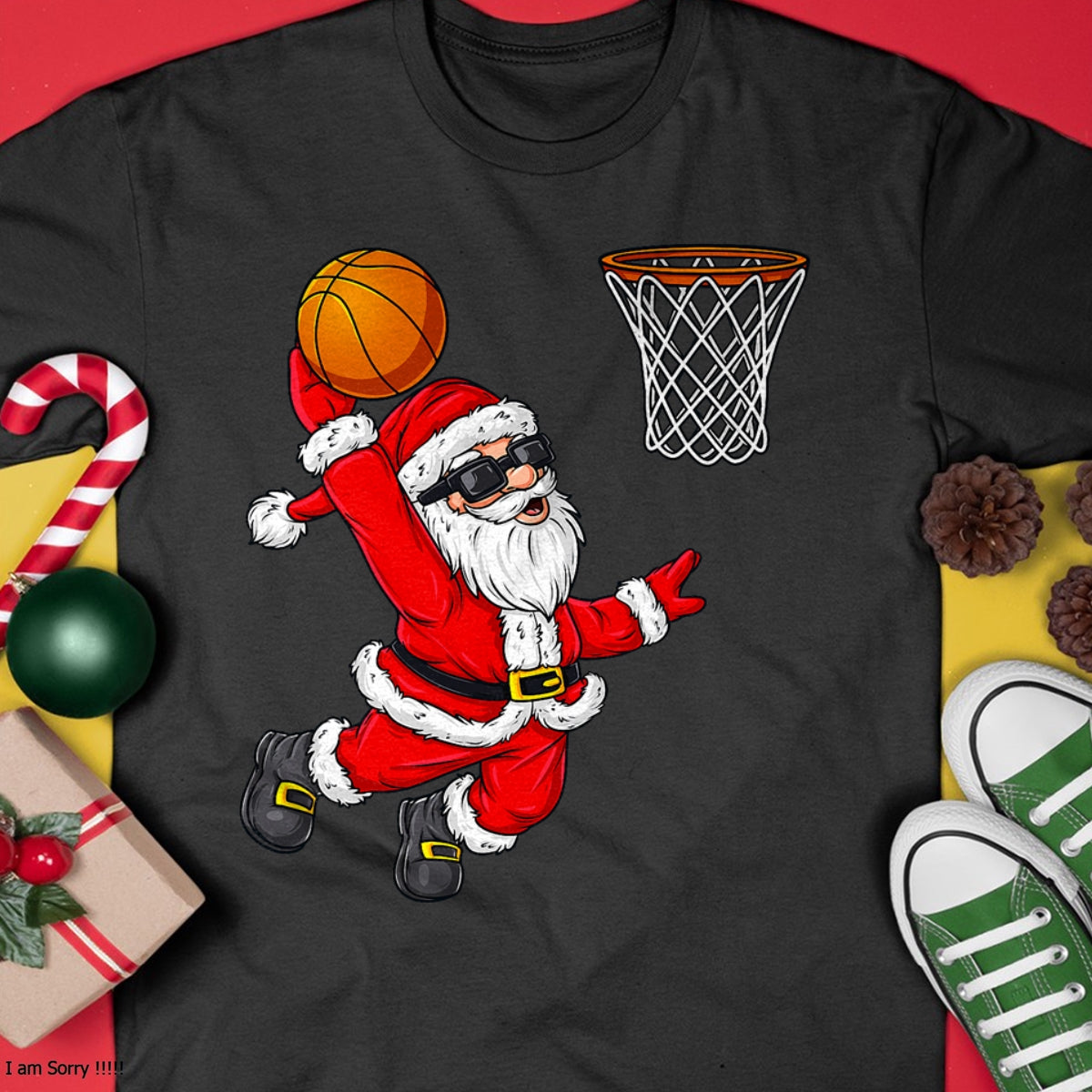Christmas Santa Claus Dunking A Basketball Boys Kids Xmas T-Shirt - Christmas Unisex T-Shirt/Hoodie/Sweatshirt - NINA00