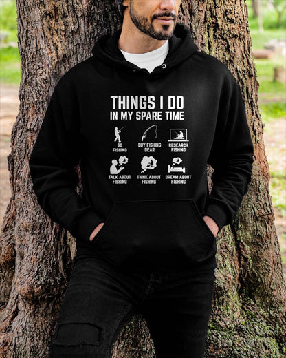 Things I Do in My Spare Time Funny Fishing T-Shirt
