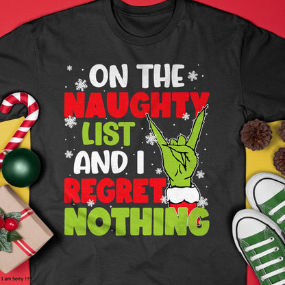 Christmas Shirts for Family, Funny christmas shirts, Christmas Unisex T-Shirt/Hoodie/Sweatshirt HLT00 - Funny Naughty List Christmas Xmas Santa Mens Womens Kids T-Shirt