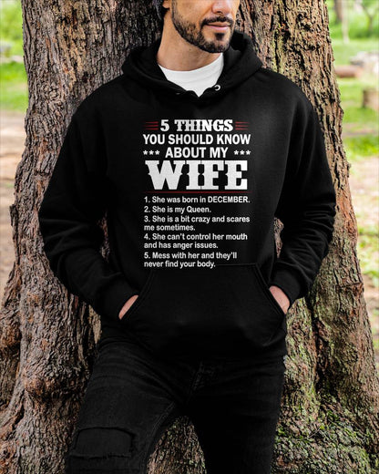 DECEMBER - 5 THINGS YOU SHOULD KNOW ABOUT MY WIFE - FROM WIFE - NINA12 (SKU2605-131-12)