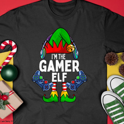 Gamer Elf Matching Family Christmas T-Shirt - Christmas Unisex T-Shirt/Hoodie/Sweatshirt - NINA00
