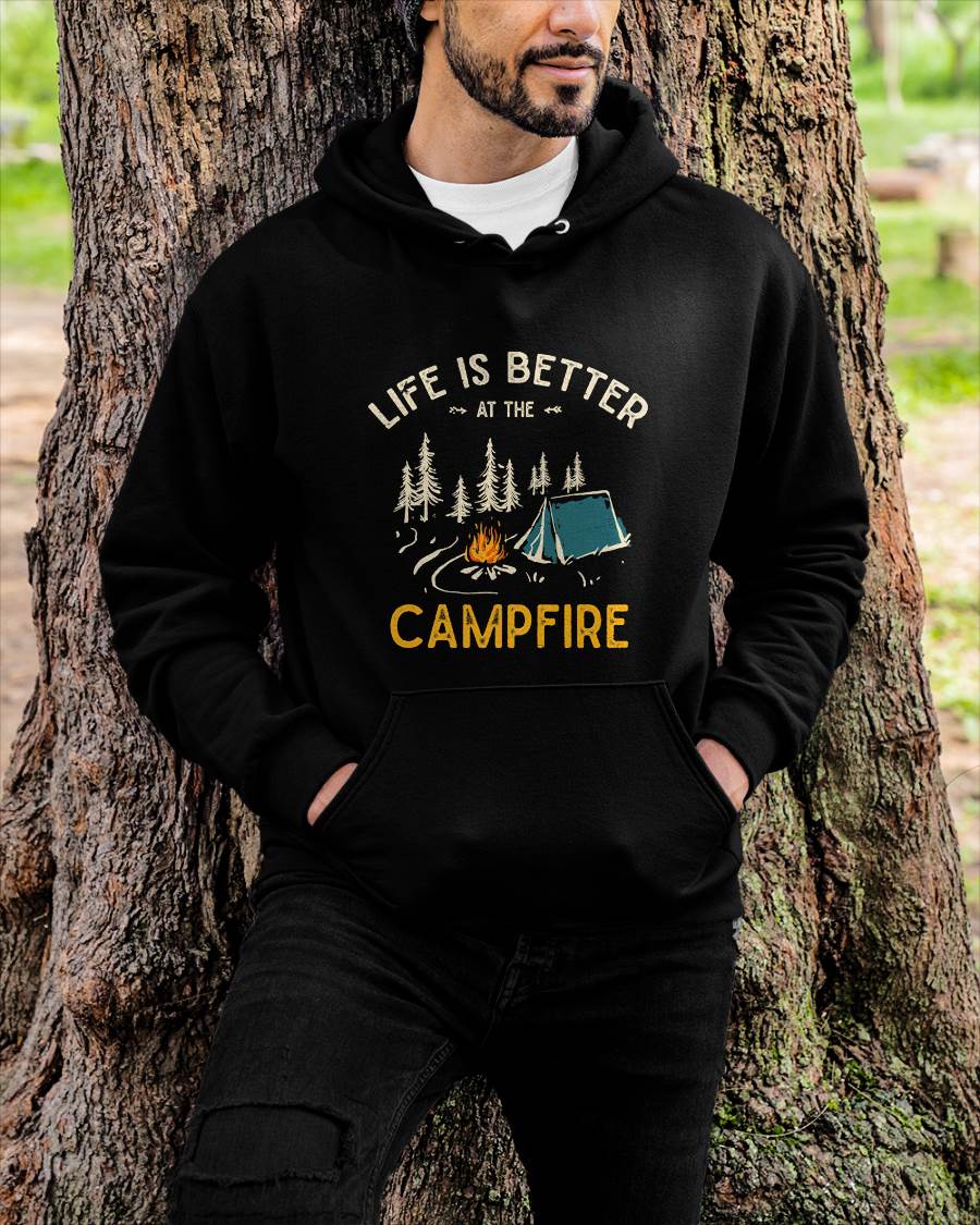 Life Is Better At The Camfire, Funny Camper Camping T-Shirt