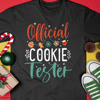 Official Cookie Tester Funny Christmas Couples Matching T-Shirt - Christmas Unisex T-Shirt/Hoodie/Sweatshirt - NINA00