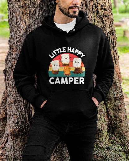 Happy Marshmallow Camper-Shirt Toddler Cute Camping T-Shirt