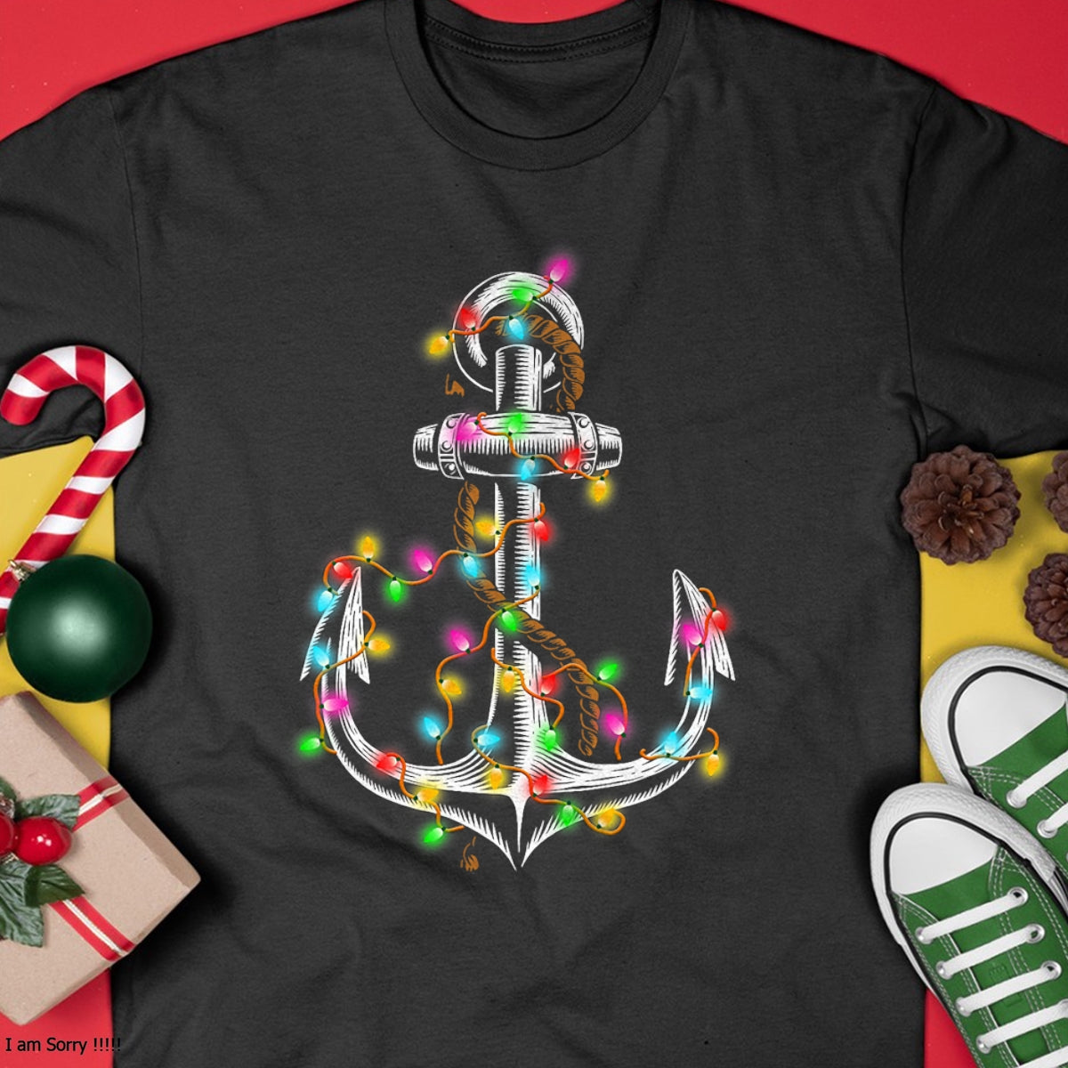 Christmas Lights Boating Sailing Cruise Boat Gifts T-Shirt - Christmas Unisex T-Shirt/Hoodie/Sweatshirt - NINA00