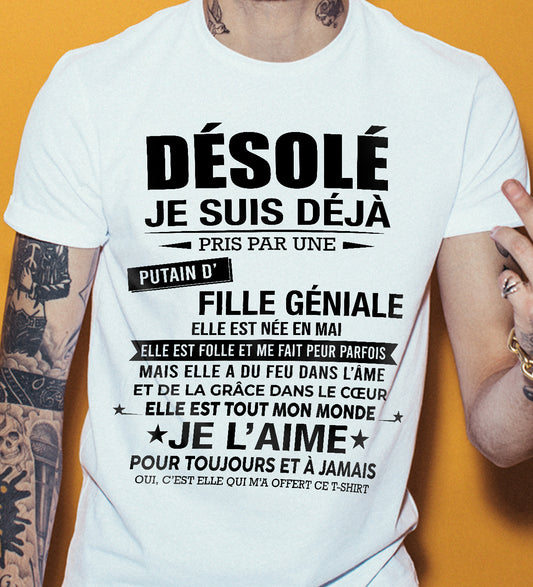 MAI - DÉSOLÉ, JE SUIS DÉJÀ PRIS PAR UNE FILLE VRAIMENT GÉNIALE – DE LA PART DE MA FEMME - FR05/NINA05 (SKU2606-42-05)