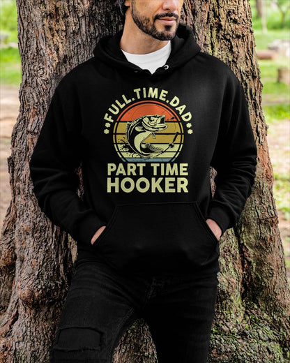 Fishing Gift Part Time Hooker Bass Fish Funny T-Shirt