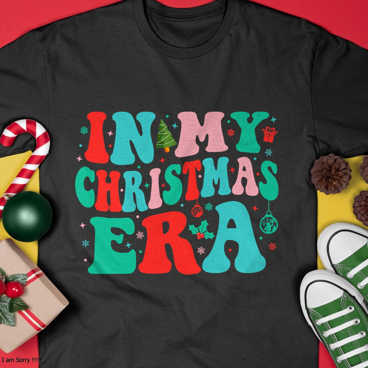 In My Christmas Era Cute Groovy Christmas Holiday Xmas T-Shirt - Christmas Unisex T-Shirt/Hoodie/Sweatshirt - NINA00