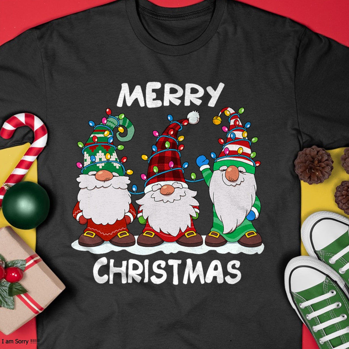 Merry Christmas Gnomes Xmas Family Men Women T-Shirt - Christmas Unisex T-Shirt/Hoodie/Sweatshirt - NINA00