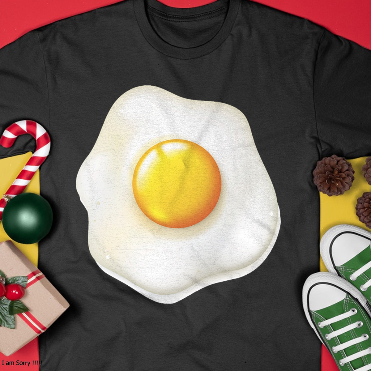 Egg Costume T-Shirt Funny Christmas  Halloween Egg Shirt T-Shirt - Christmas Unisex T-Shirt/Hoodie/Sweatshirt - NINA00