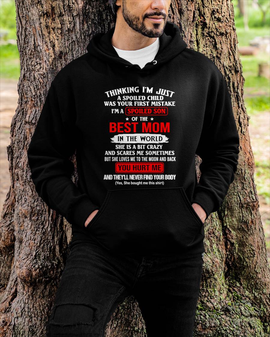 I'M A SPOILED SON OF THE BEST MOM IN THE WORLD - FROM MOM - NINA00 (SKU2603-304-00)