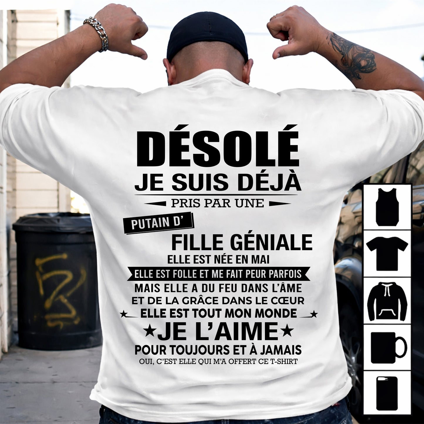 MAI - DÉSOLÉ, JE SUIS DÉJÀ PRIS PAR UNE FILLE VRAIMENT GÉNIALE – DE LA PART DE MA FEMME - FR05/NINA05 (SKU2606-112-05)