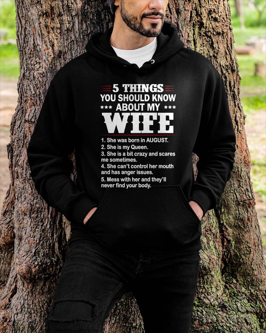 AUGUST - 5 THINGS YOU SHOULD KNOW ABOUT MY WIFE - FROM WIFE - NINA08 (SKU2605-131-08)