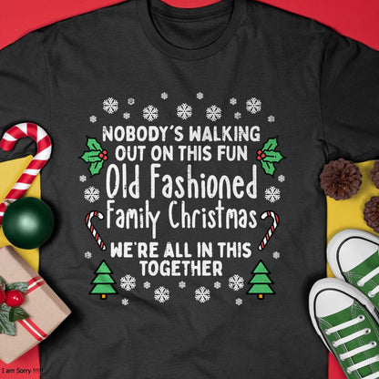 Old Fashioned Family Christmas Ugly Xmas Men Women Kids T-Shirt - Christmas Unisex T-Shirt/Hoodie/Sweatshirt - NINA00