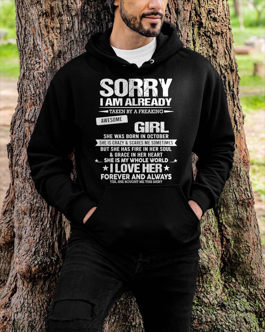 OCTOBER - SORRY I AM ALREADY TAKEN BY A FREAKING AWESOME GIRL - FROM WIFE - NINA10 (SKUNINA-T01-10)