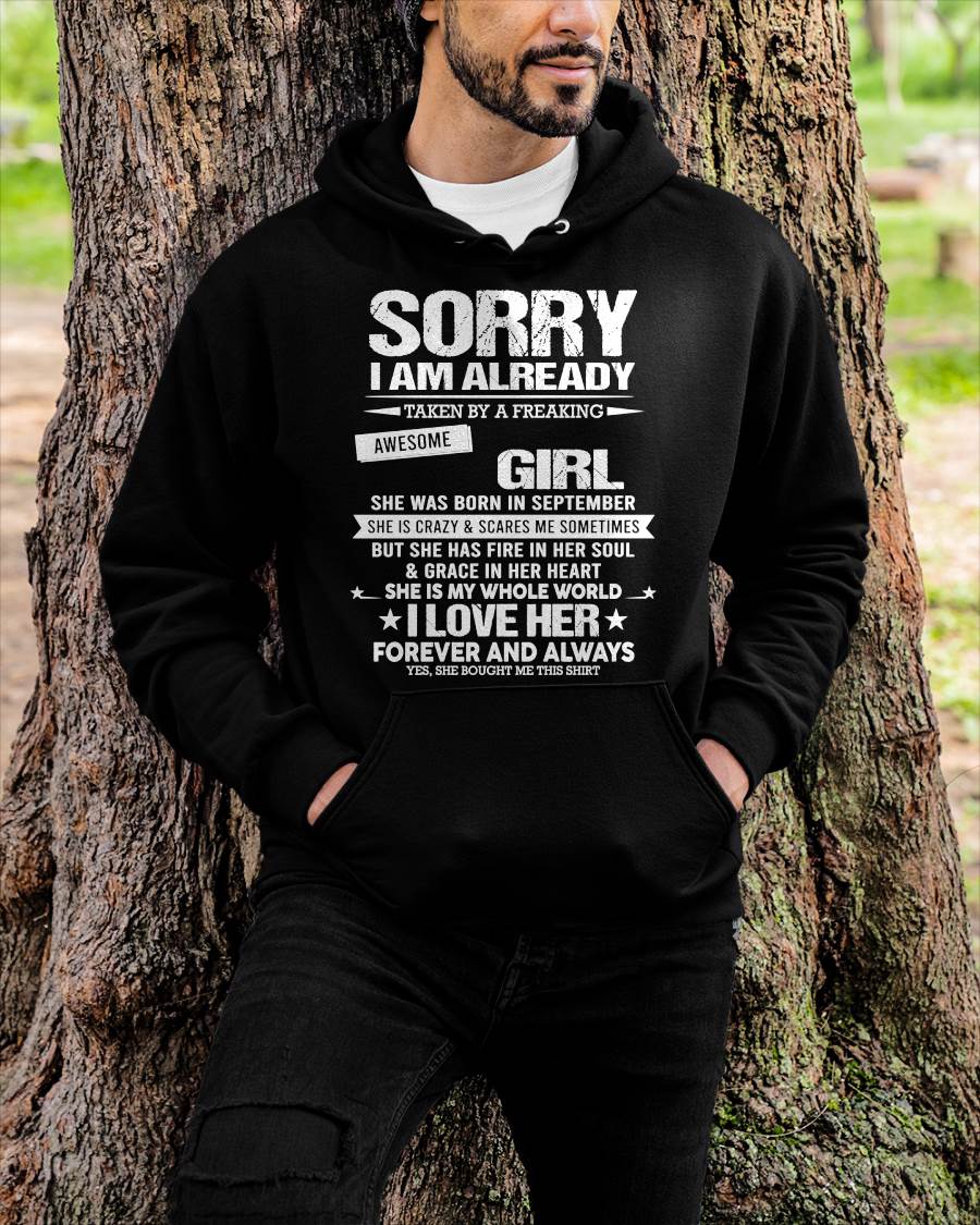 SEPTEMBER - SORRY I AM ALREADY TAKEN BY A FREAKING AWESOME GIRL - FROM WIFE - NINA09 (SKUNINA-T01-09)