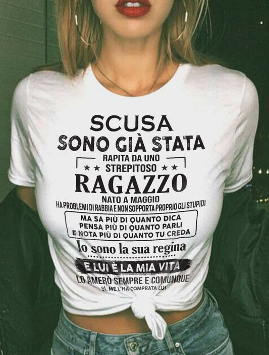 Maggio - Fantastico fidanzato nato a Maggio - Regalo speciale per la tua ragazza - ITA/NINA05 (SKU05-75-05)